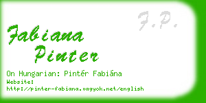 fabiana pinter business card